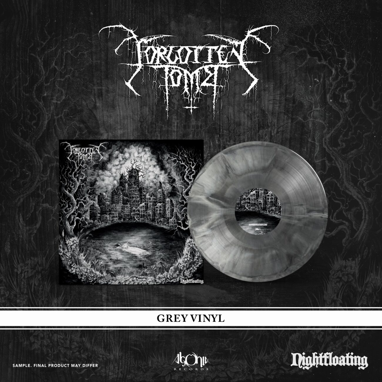 Forgotten Tomb - Nightfloating. Grey Marbled. Only 200 worldwide!